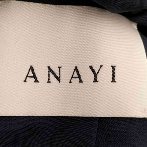 アナイ ANAYI Julestournier生地ツイードノーカラージャケット レディース  38